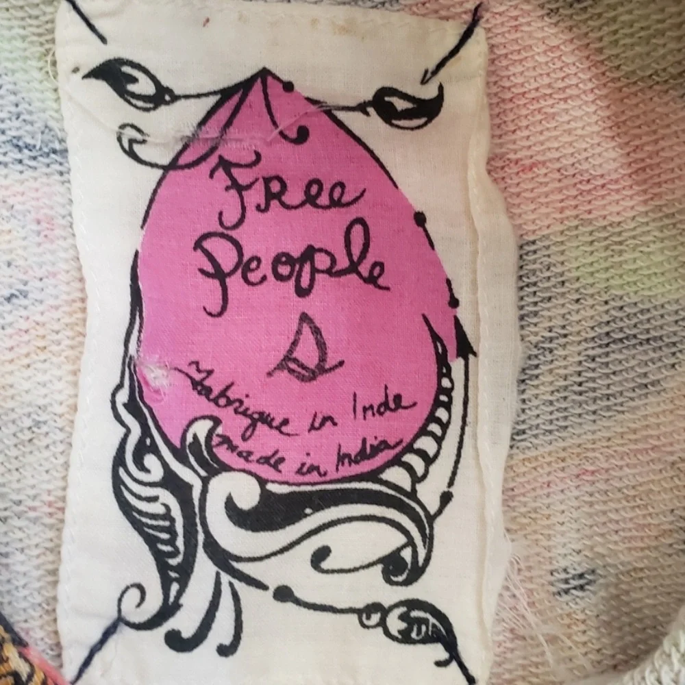 Free People NWOT Retro Vintage-Inspired PaisleyRose Mini Dress/Jumper RARE Smal‎